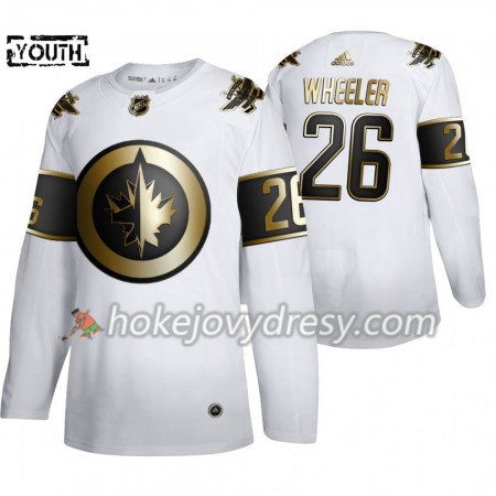 Dětské Hokejový Dres Winnipeg Jets Blake Wheeler 26 Adidas 2019-2020 Golden Edition Bílá Authentic